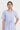 Knee-length summer dress with sleeves Ed-daa in light blue made of 100% organic cotton