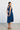 Midi dress “LAU-RAA” in blue made of Tencel