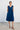 Midi dress “LAU-RAA” in blue made of Tencel