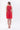 Knee-length "TULPINAA" dress in red made of Tencel