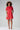 Summer dress with sleeves "Loo-Laa" in red made of Tencel