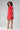 Summer dress with sleeves "Loo-Laa" in red made of Tencel