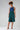 Midi dress "TULPINAA" in blue and green made of Tencel