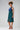 Midi dress "TULPINAA" in blue and green made of Tencel