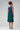 Midi dress "TULPINAA" in blue and green made of Tencel