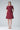 Summer dress with sleeves "Loo-Laa" in burgundy made of Tencel