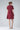 Summer dress with sleeves "Loo-Laa" in burgundy made of Tencel