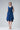 Midi dress “LAU-RAA” in blue made of Tencel