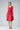 Midi dress “LAU-RAA” in red made of Tencel