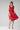 Midi dress “LAU-RAA” in red made of Tencel
