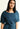 Knee-length summer dress with sleeves Ed-daa in petrol made from 100% Tencel 