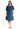 Knee-length summer dress with sleeves Ed-daa in petrol made from 100% Tencel 