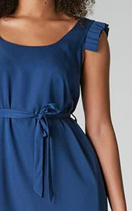 Sommerkleid "MET-TTE" in Blau aus 100% Tencel