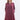 A-Linien rotes Tencel Midikleid mit Ärmeln