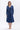 Midi dress "CO-CCOO" in blue made of Tencel