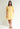 Knee-length summer dress with flounces "MEE-TA" in pale yellow made of 100% organic cotton 