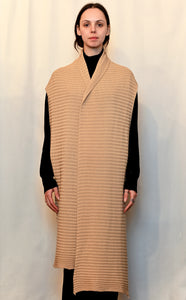 Warmer langer Strickschal aus 100% Bio Baumwolle_circular fashion