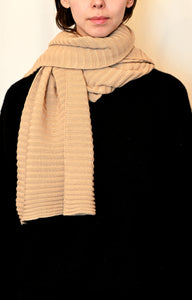 Warmer langer Strickschal aus 100% Bio Baumwolle_circular fashion