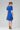 Blue summer dress with sleeves "MI-LAA" made of Bemberg Cupro