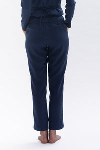 Pants "MA-RISAA" in dark blue made of Tencel